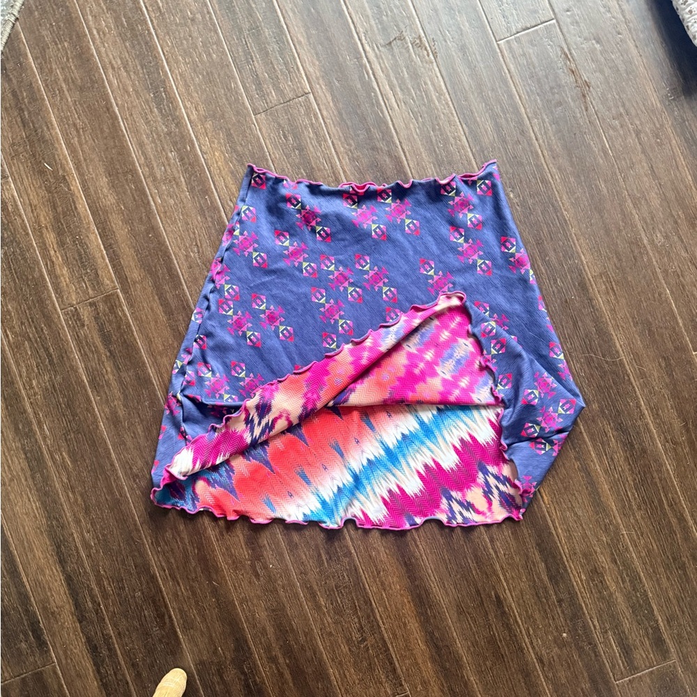 Vibrant Floral A-Line Skirt